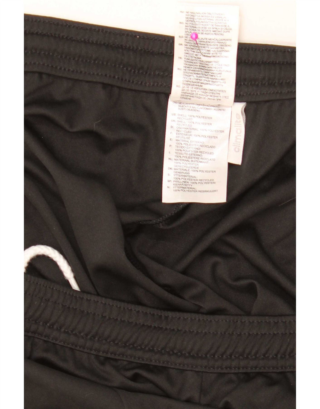 Adidas Mens Climalite Sport Shorts 2XL  Black Colourblock Polyester