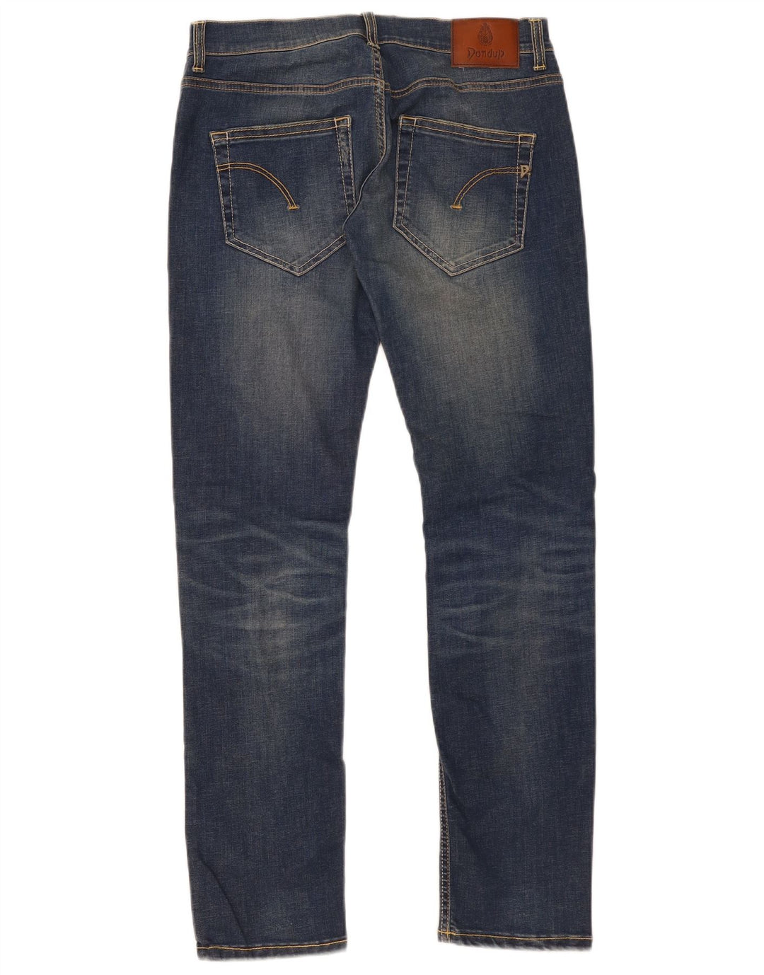 Dondup Womens Distressed Slim Jeans W32 L33 Blue Cotton