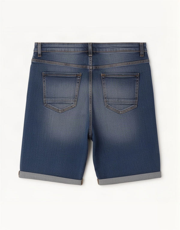 Marks & Spencer Womens Denim Shorts UK 16 Large W34 Blue Cotton