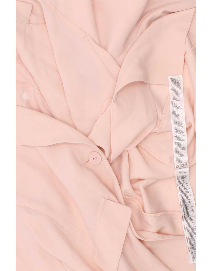 Liu Jo Girls 1 Button Blazer Jacket 7-8 Years Pink Polyester