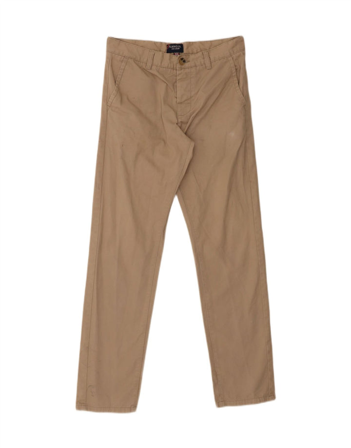 KANGOL Mens Slim Chino Trousers W30 L30 Beige Cotton Vintage Kangol and Second-Hand Kangol from Messina Hembry 