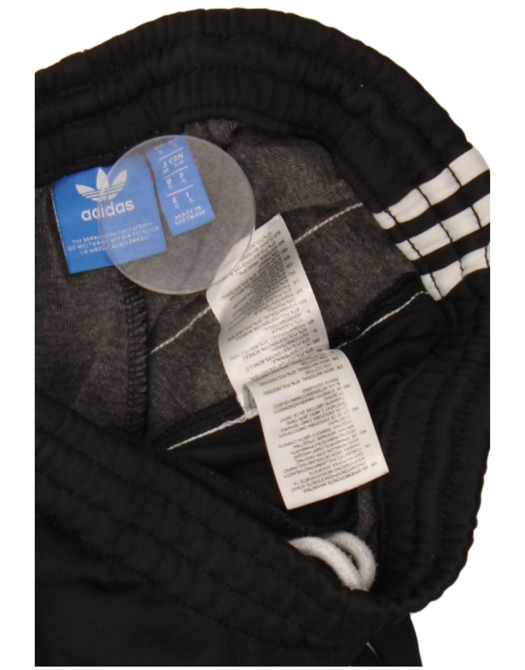 Adidas Mens Tracksuit Trousers Joggers Small  Black Polyester