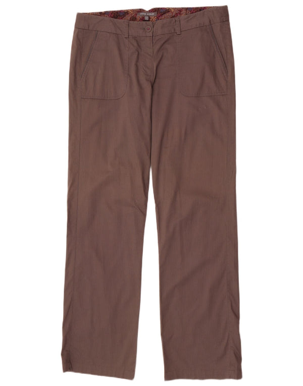 Laura Ashley Womens Straight Chino Trousers UK 14 Large W34 L34 Brown