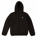 GUESS Boys Hooded Padded Jacket 11-12 Years Black Polyester