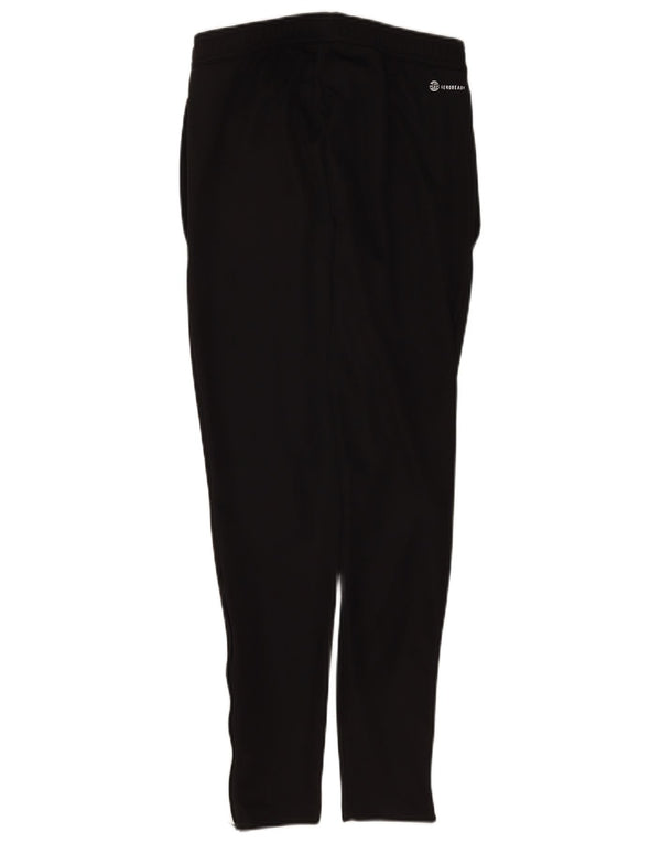Adidas Mens Aeroready Tracksuit Trousers Small Black Polyester