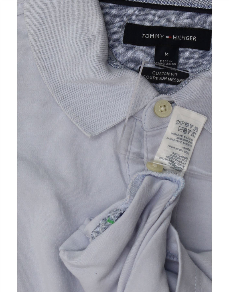TOMMY HILFIGER Mens Custom Fit Polo Shirt Medium Blue Cotton Vintage Tommy Hilfiger and Second-Hand Tommy Hilfiger from Messina Hembry 