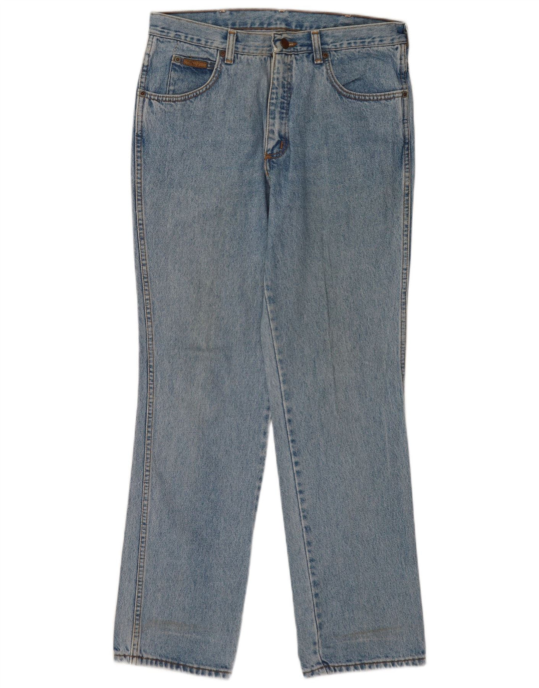 Wrangler Mens Texas Straight Jeans W34 L32 Blue Cotton