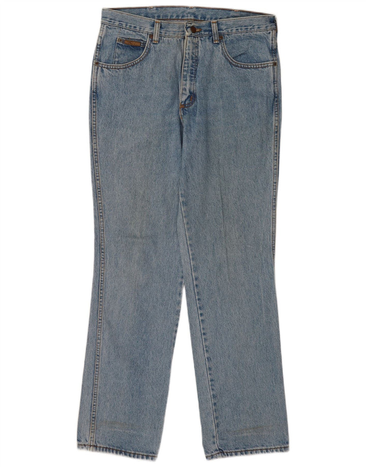 Wrangler Mens Texas Straight Jeans W34 L32 Blue Cotton