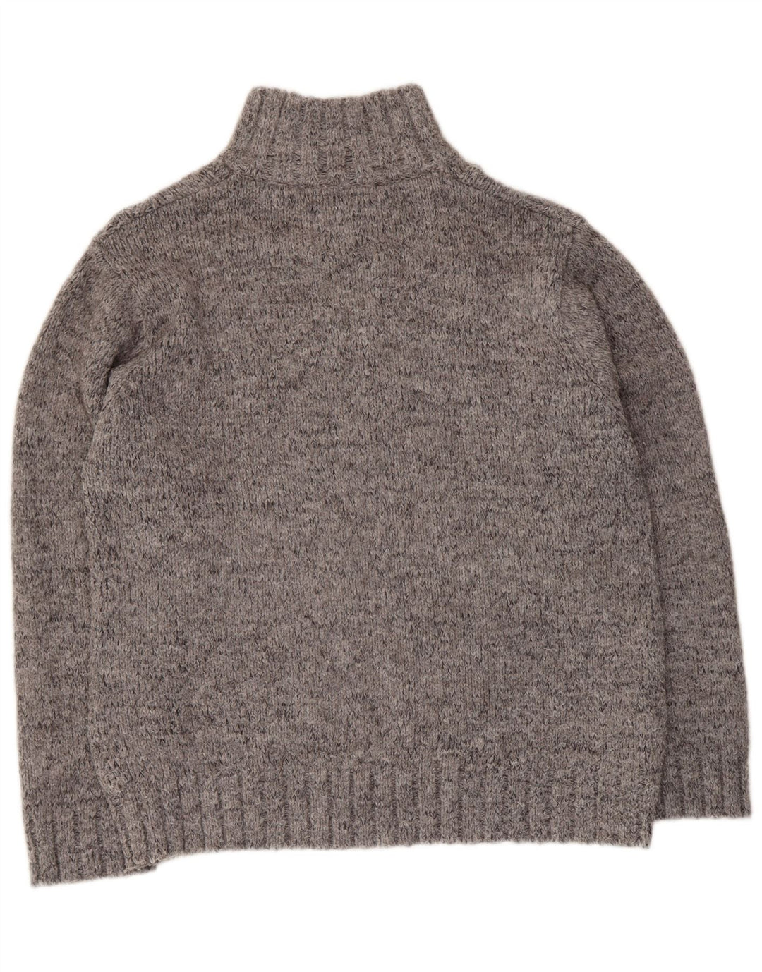 MARKS & SPENCER Mens Zip Neck Jumper Sweater UK 41/43 Large Grey