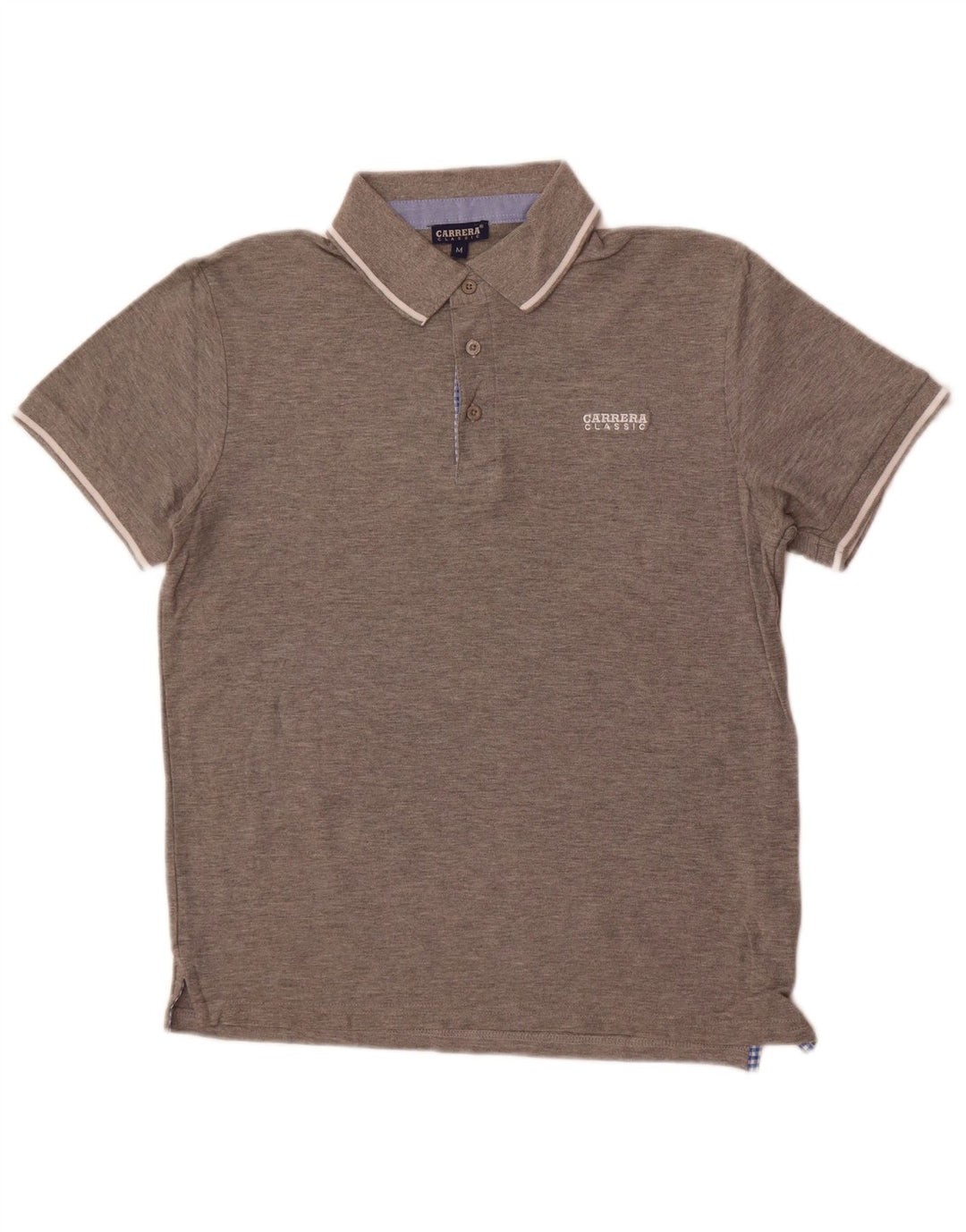 Carrera Mens Classic Polo Shirt Medium Grey Cotton