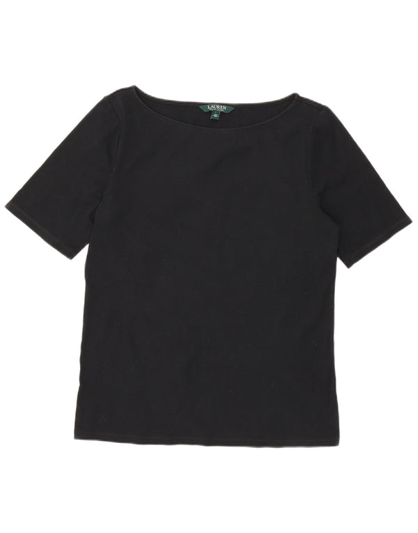 Ralph Lauren Womens T-Shirt Top UK 14 Large Black