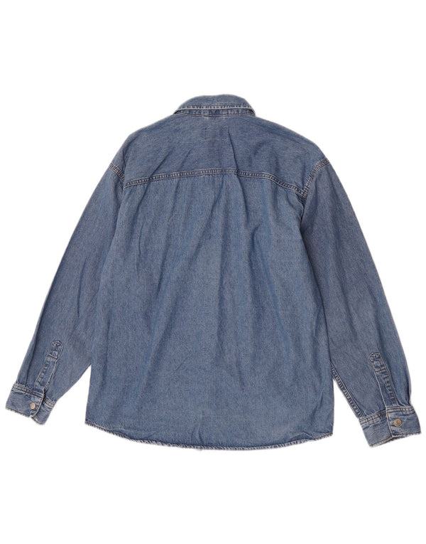 Jack & Jones Mens Denim Shirt Large Blue Cotton