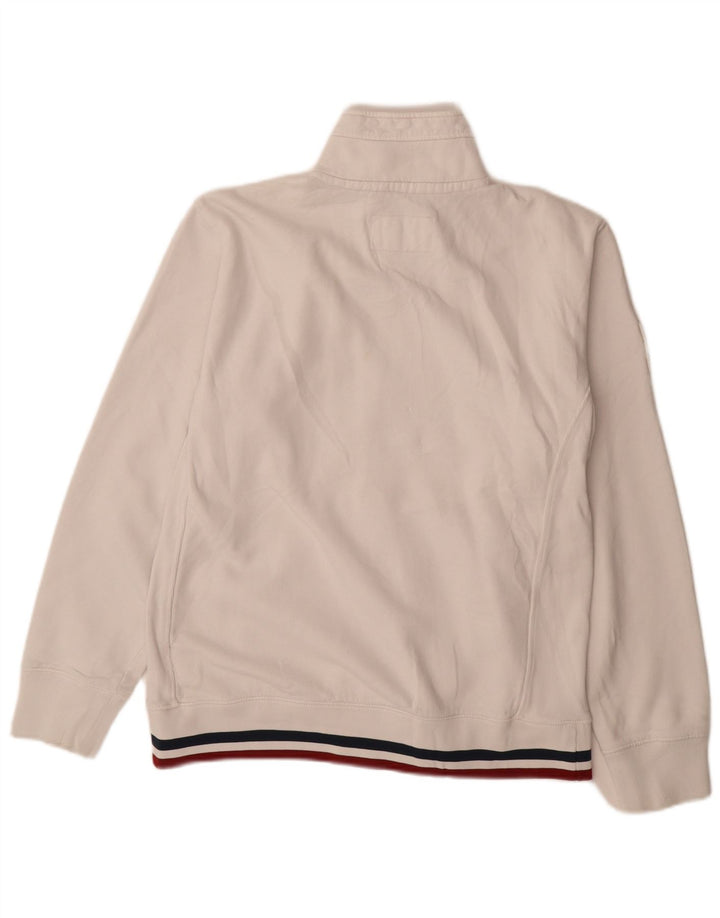 Champion Mens Graphic Tracksuit Top Jacket XL White Striped Cotton
