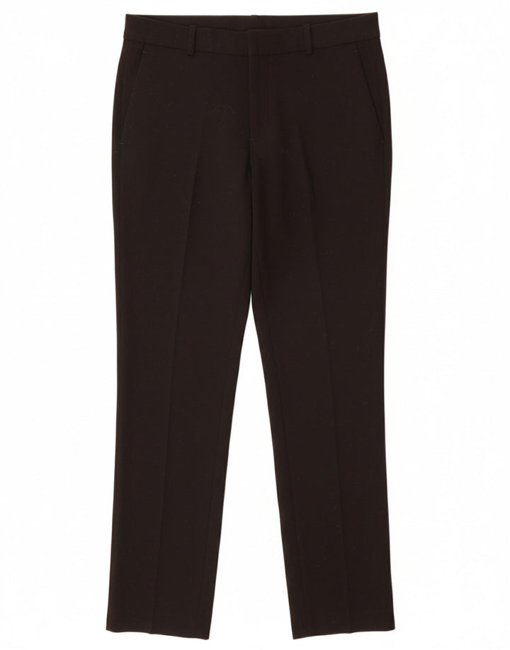 DKNY Womens Slim Chino Trousers US 6 Medium W32 L29 Black Polyester