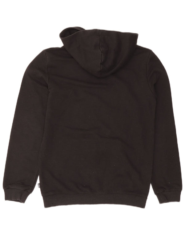 Puma Boys Graphic Hoodie Jumper 13-14 Years Large Black