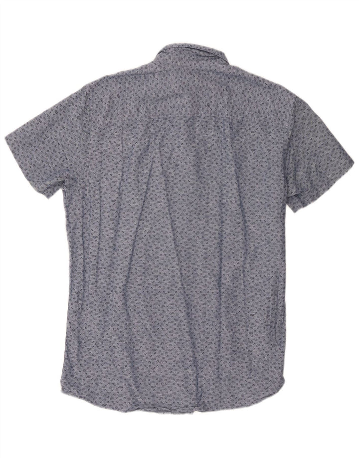 Jack & Jones Mens Slim Fit Shirt Large Blue Cotton