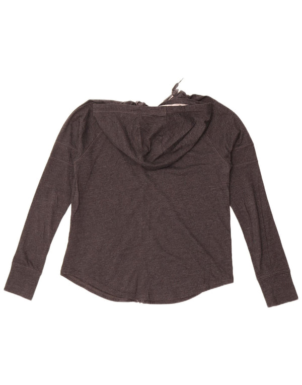 Under Armour Womens Zip Hoodie Sweater UK 10 Small Grey