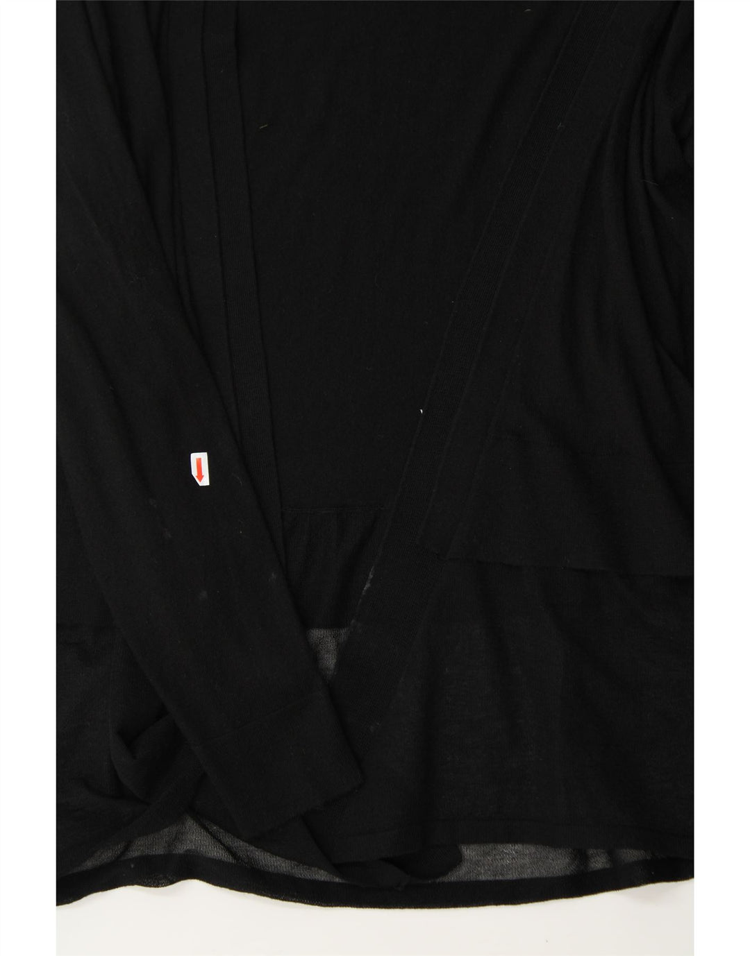 DKNY Womens Longline Open Cardigan Sweater UK 12 Medium Black Nylon Vintage Dkny and Second-Hand Dkny from Messina Hembry 