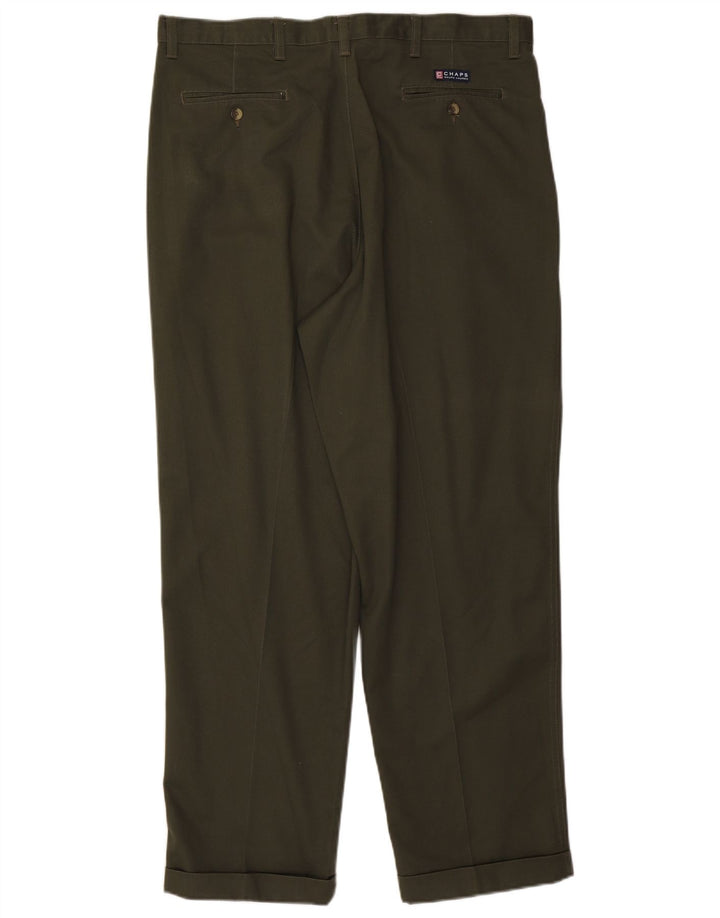 CHAPS RALPH LAUREN Mens Pegged Chino Trousers W38 L30  Khaki Cotton