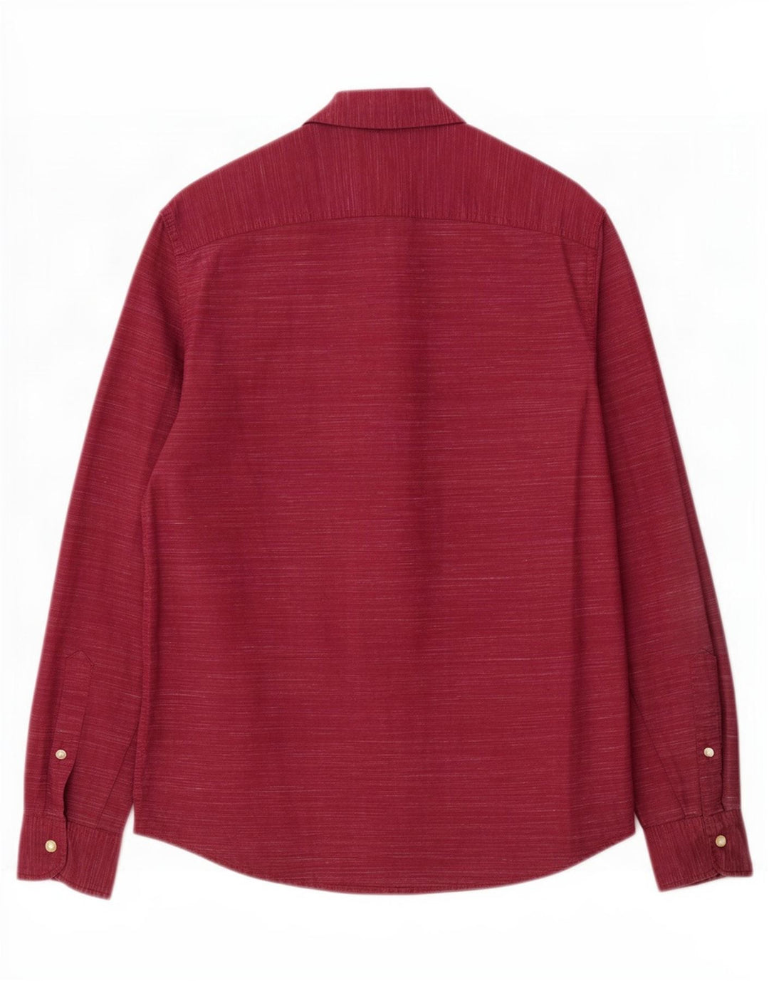 Hollister Mens Stretch Shirt Medium Burgundy Flecked Cotton