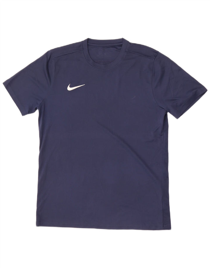 Nike Mens Dri Fit T-Shirt Top Large Navy Blue