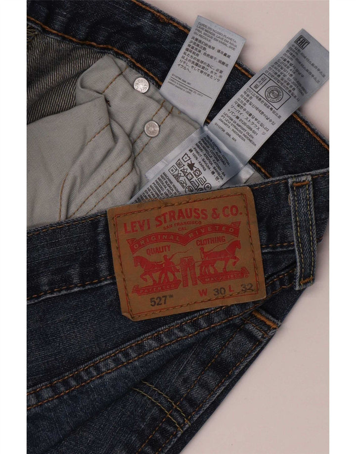 Levi's Mens 527 Bootcut Jeans W30 L29 Blue Cotton