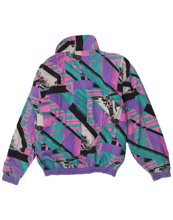 Pandora Mens Graphic Tracksuit Top Jacket XL Purple Geometric