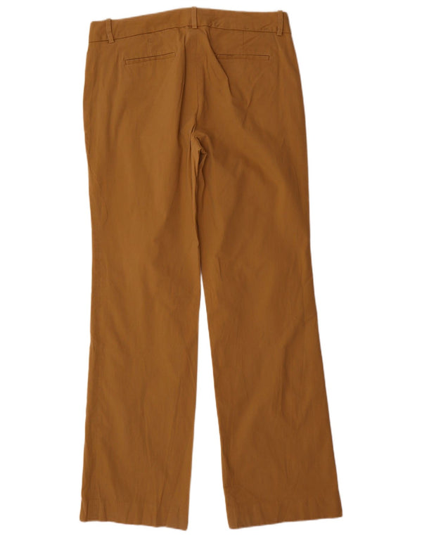 J. Crew Womens City Fit Straight Chino Trousers US 10 Large W32 L32 Brown