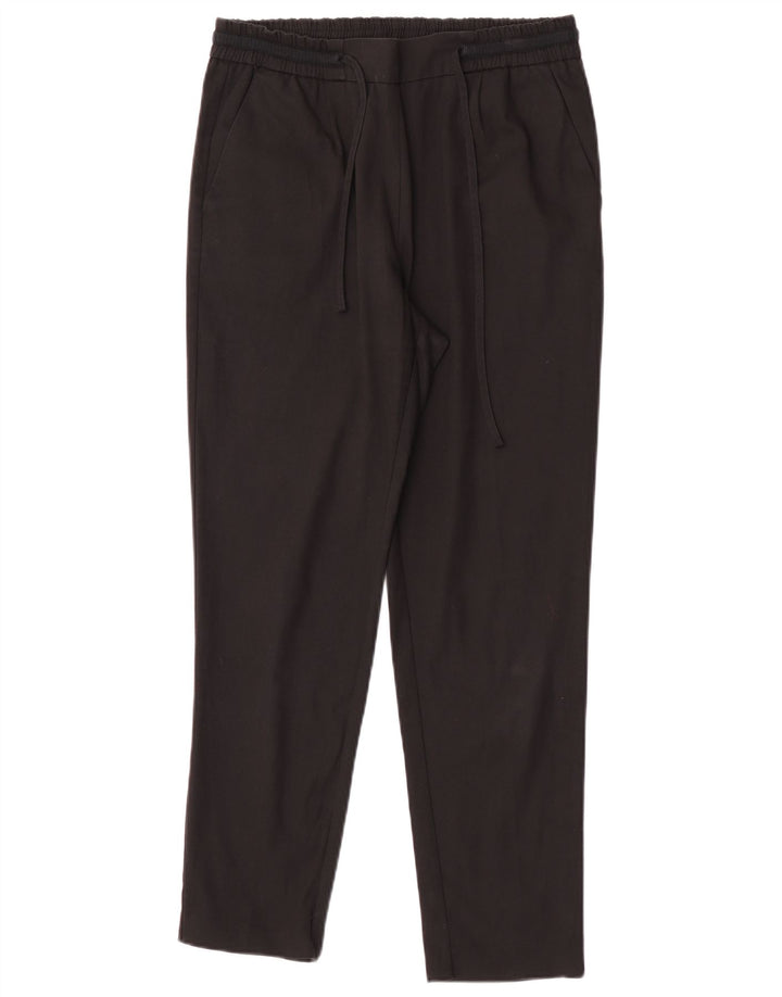 Zara Womens Tapered Chino Trousers Medium W28 L27 Black