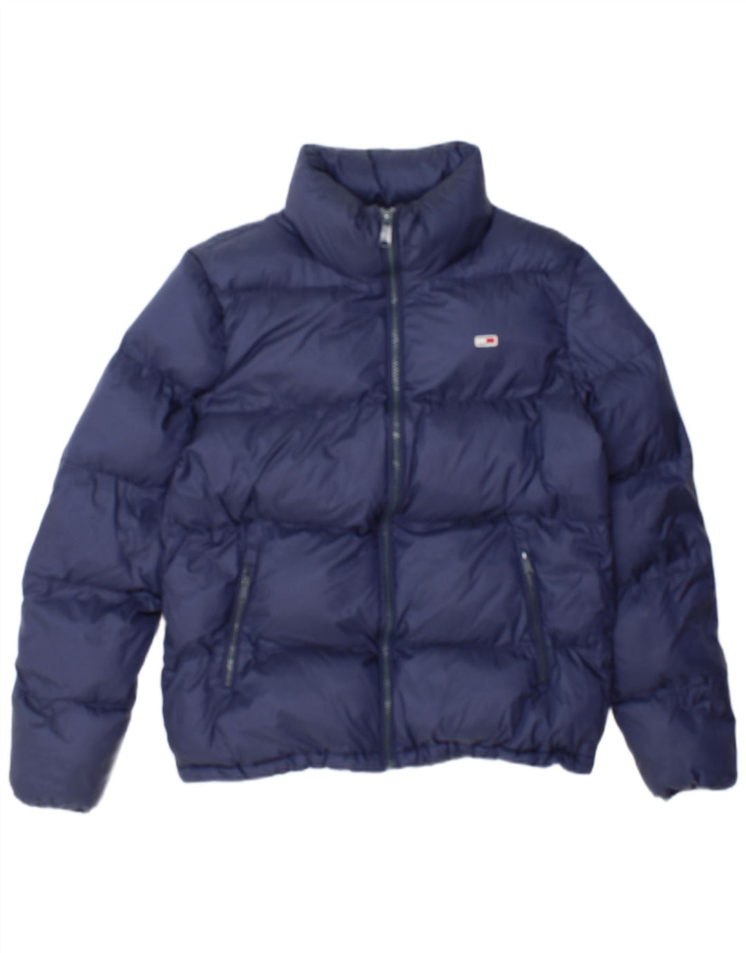 Tommy Hilfiger Mens Padded Jacket UK 38 Medium Navy Blue Polyamide