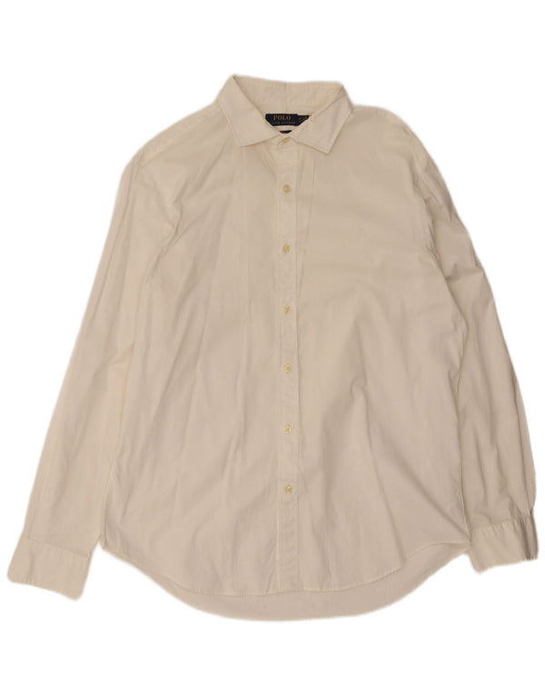 Polo Ralph Lauren Mens Slim Fit Shirt XL White Cotton