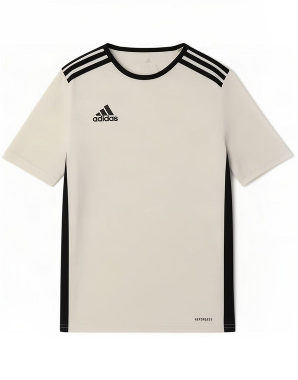 Adidas Boys Aeroready T-Shirt Top 13-14 Years White Polyester