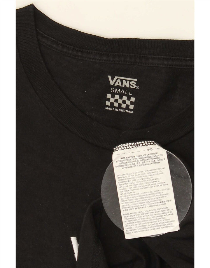 Vans Mens T-Shirt Top Small Black Cotton