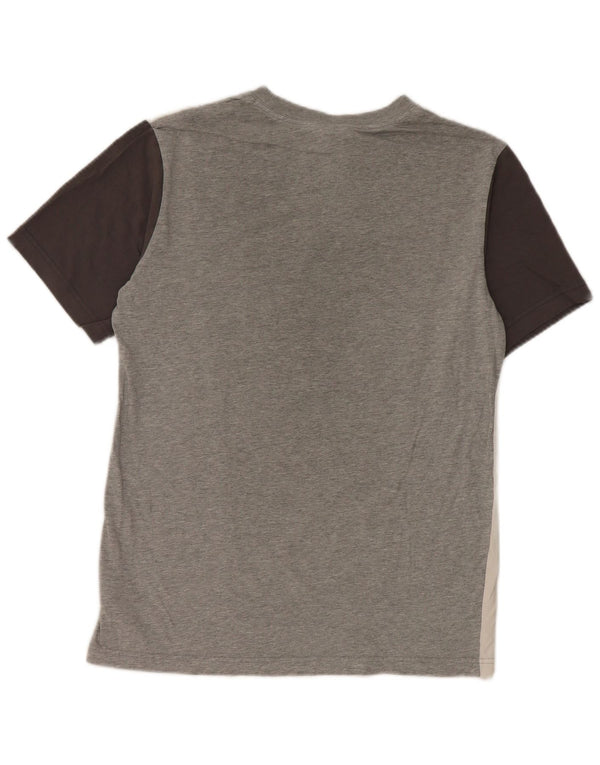 Nike Mens Graphic T-Shirt Top Small Grey Colourblock Cotton