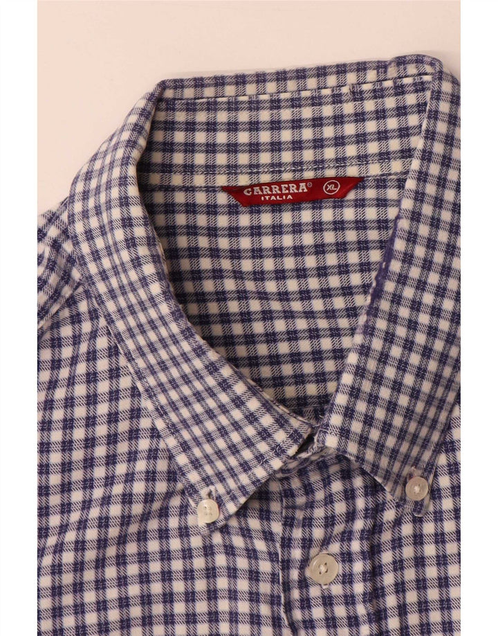 Carrera Mens Shirt XL Blue Gingham