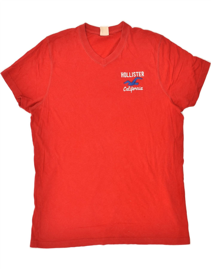 HOLLISTER Womens T-Shirt Top UK 18 XL Red Cotton | Vintage Hollister | Thrift | Second-Hand Hollister | Used Clothing | Messina Hembry 