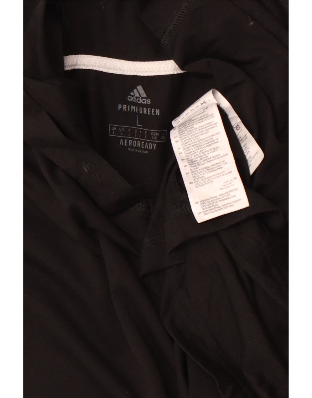 ADIDAS Mens Aeroready Hooded Top Long Sleeve Large Black Polyester