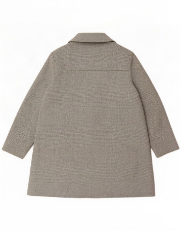Topshop Womens Oversized Open Overcoat UK 12 Medium Grey Acrylic