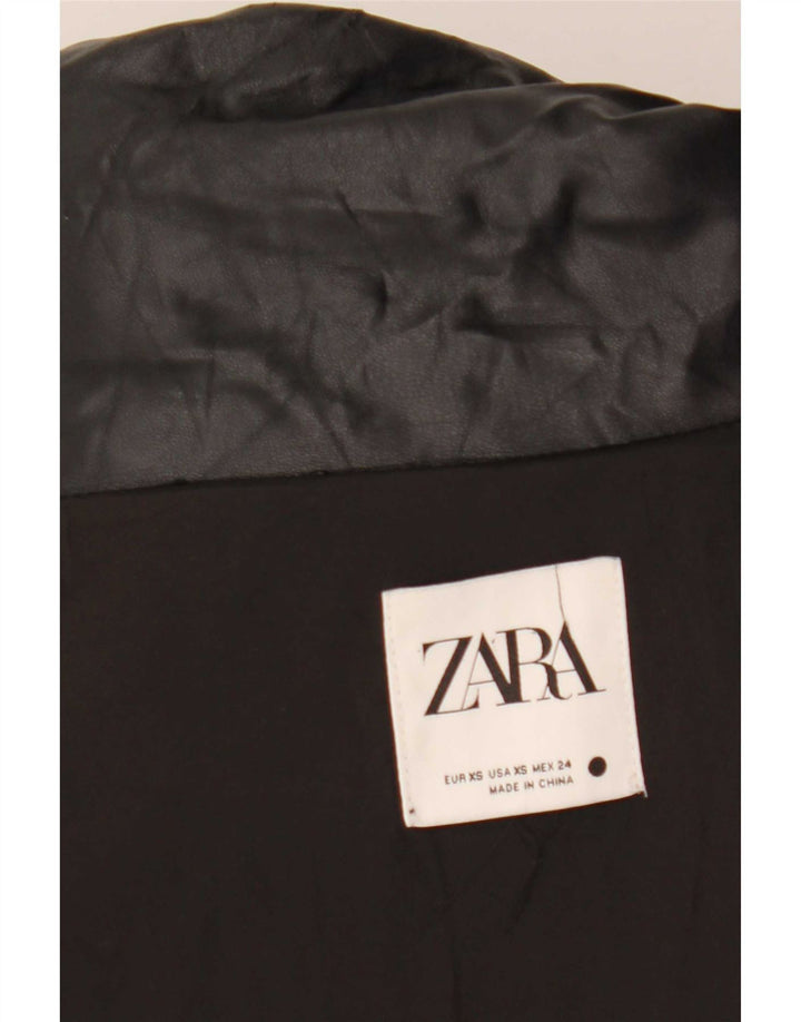Zara Womens Oversized Padded Jacket UK 6 XS Black