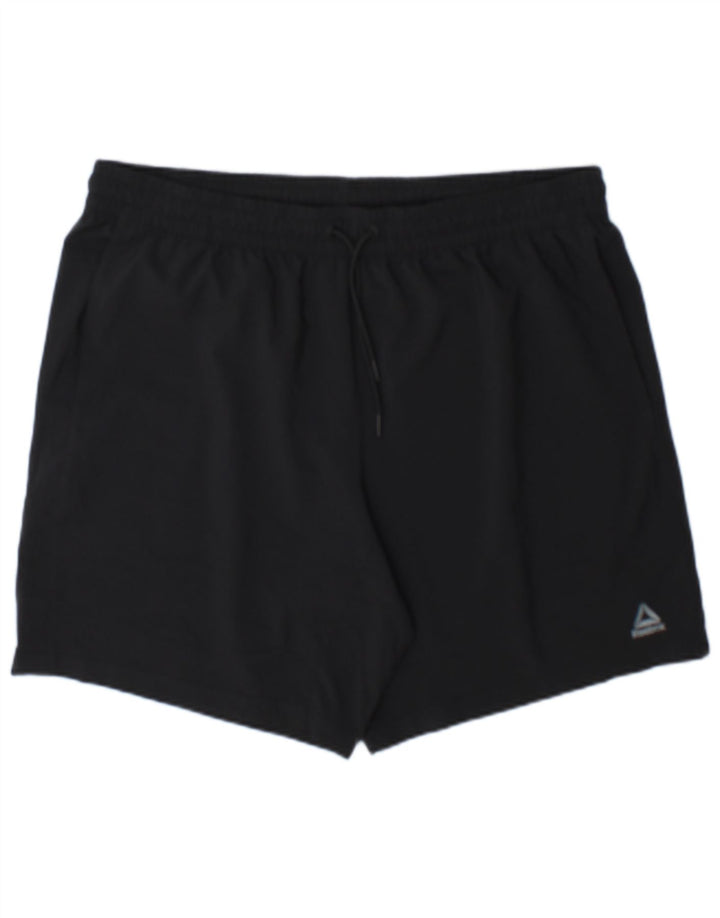 Reebok Mens Sport Shorts XL Black Polyester