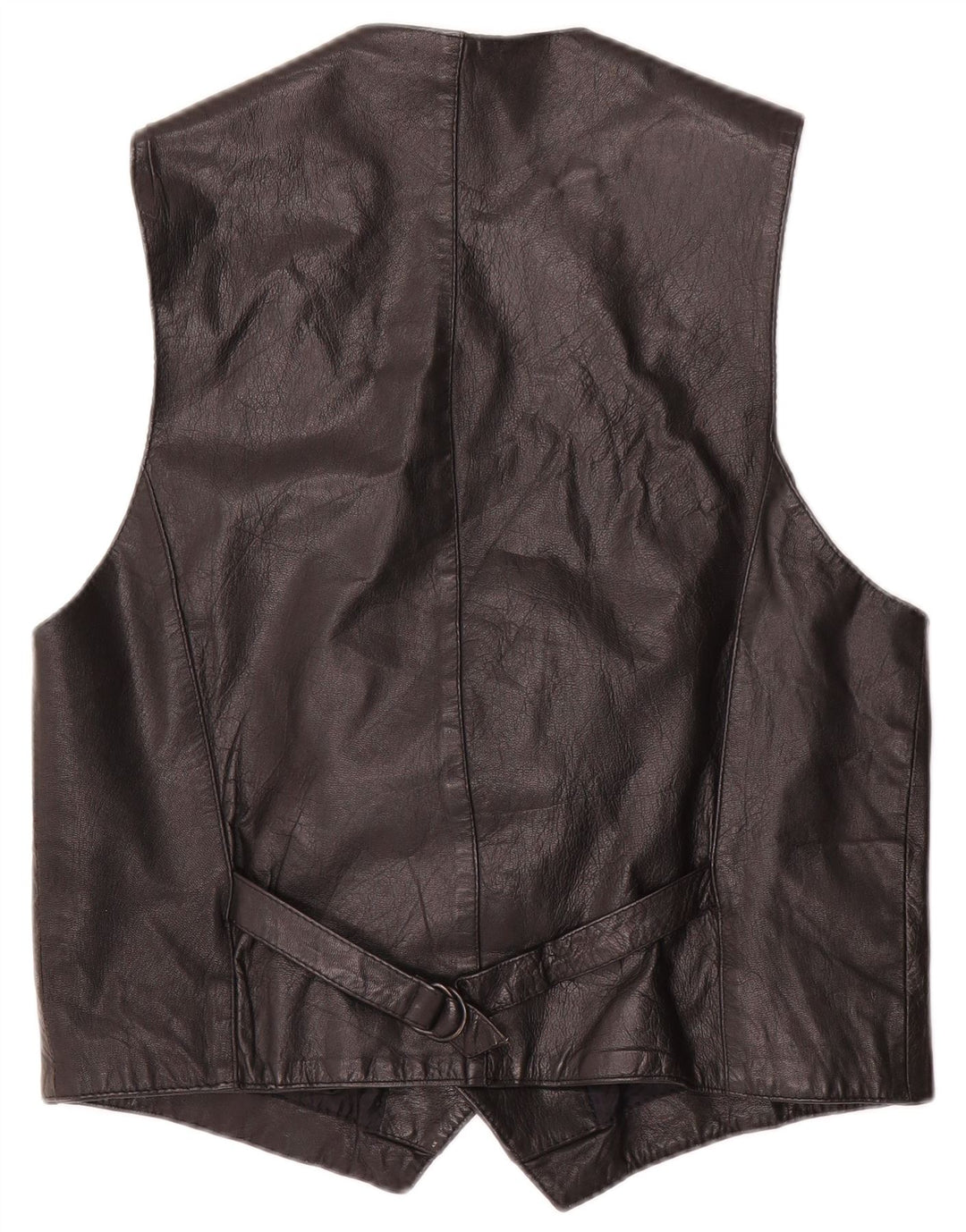 Conbipel Mens Leather Waistcoat IT 52 Large Black
