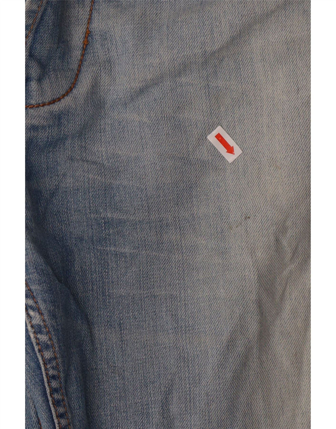 Armani Mens Straight Jeans W33 L30 Blue Cotton