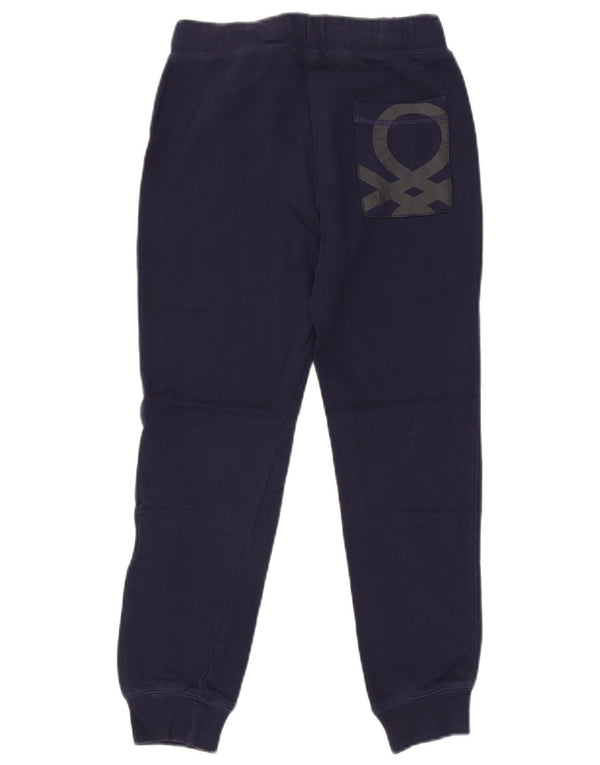 Benetton Boys Graphic Tracksuit Trousers Joggers 11-12 Years Navy Blue
