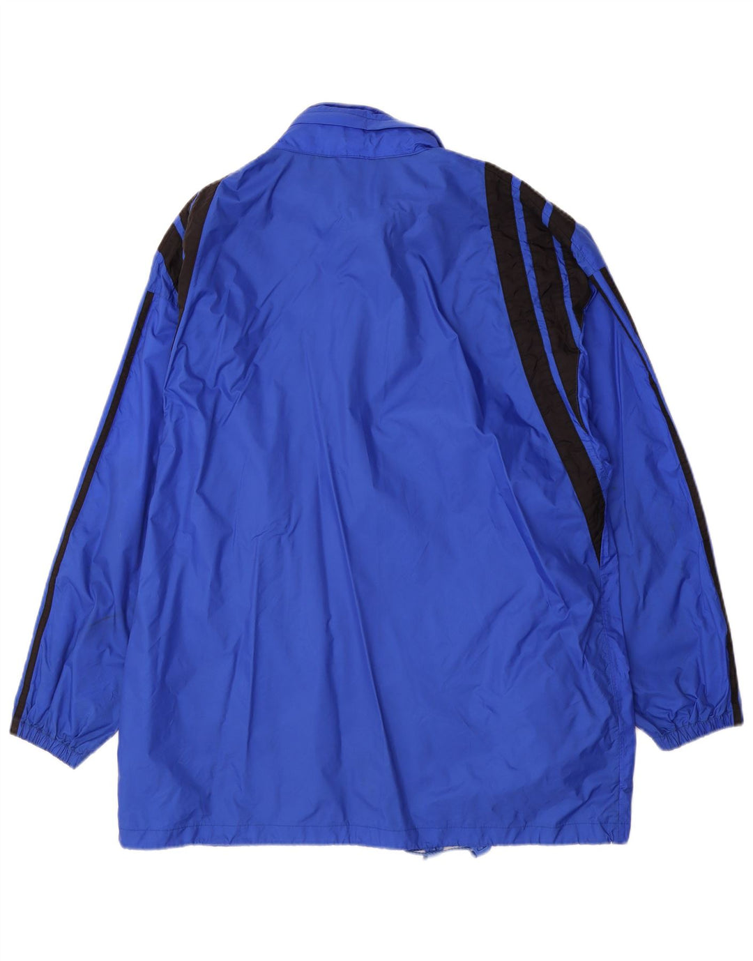 Adidas Mens Rain Jacket UK 44/46 Large Blue Colourblock Polyamide
