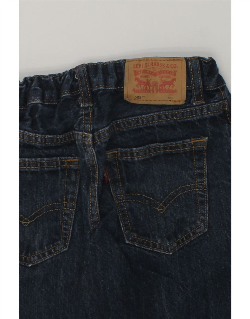 LEVI'S Boys 505 Straight Jeans 5-6 Years W22 L18  Navy Blue Cotton | Vintage Levi's | Thrift | Second-Hand Levi's | Used Clothing | Messina Hembry 