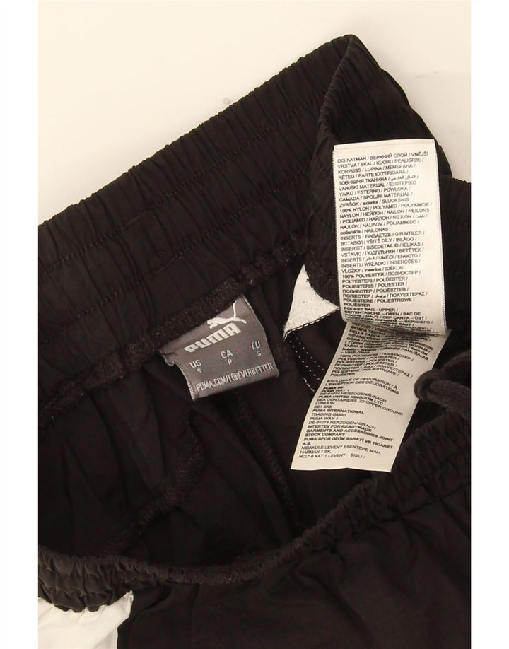 Puma Mens Graphic Sport Shorts Small Black Colourblock Polyester