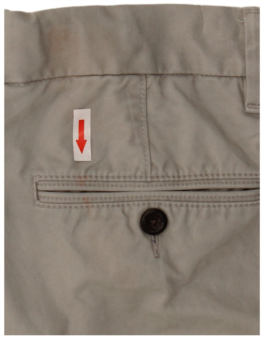 Marks & Spencer Mens Chino Shorts W34 Large Grey Cotton