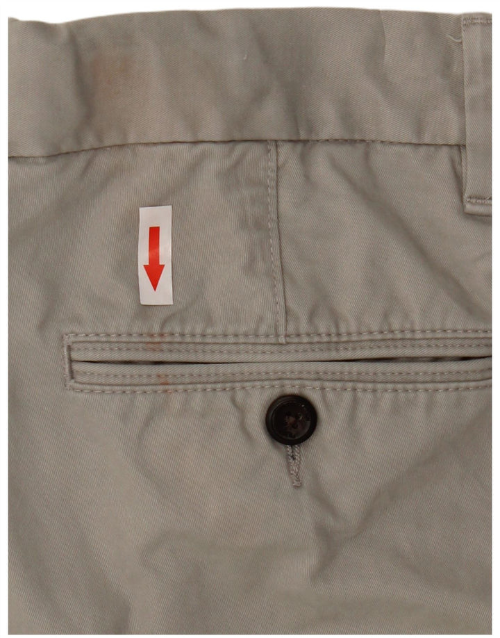 Marks & Spencer Mens Chino Shorts W34 Large Grey Cotton