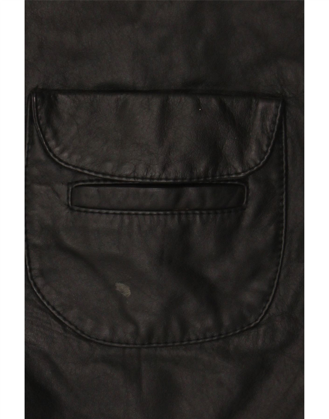 Vintage Womens Leather Gilet UK 14 Medium Black