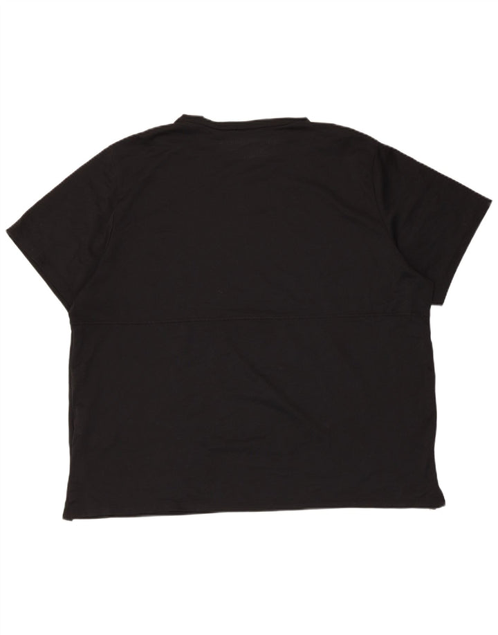 Nike Mens Dri Fit T-Shirt Top 2XL Black Polyester